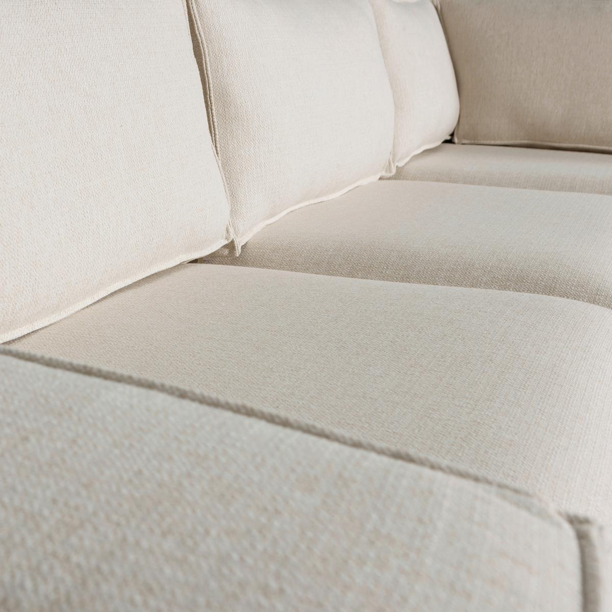 Ecksofa Thomas Naturfarben S:283x197cm - Schwarz/Naturfarben, Design, Kunststoff/Textil (283/197cm) - Livetastic
