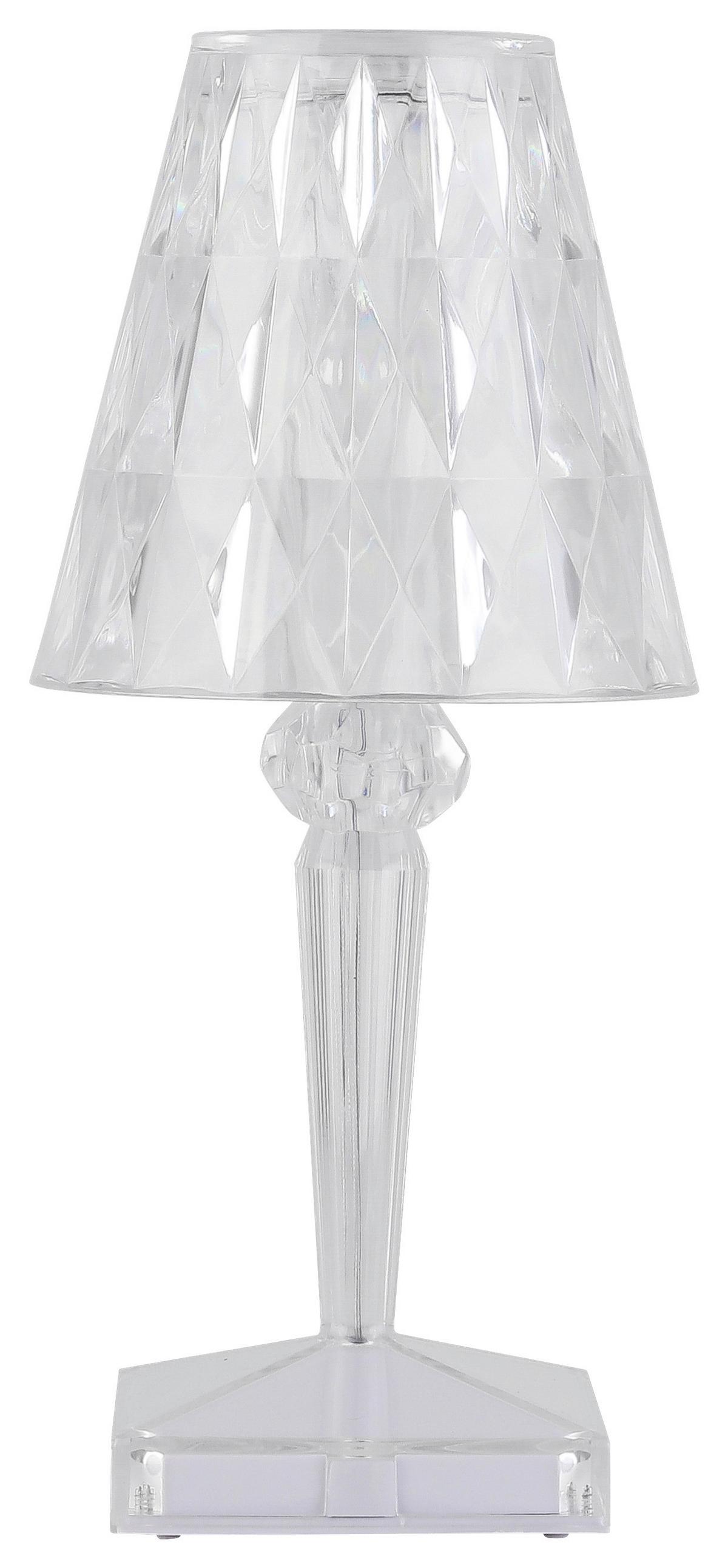 Led Asztali Lámpa Tulio - áttetsző, műanyag (12/26cm) - Modern Living
