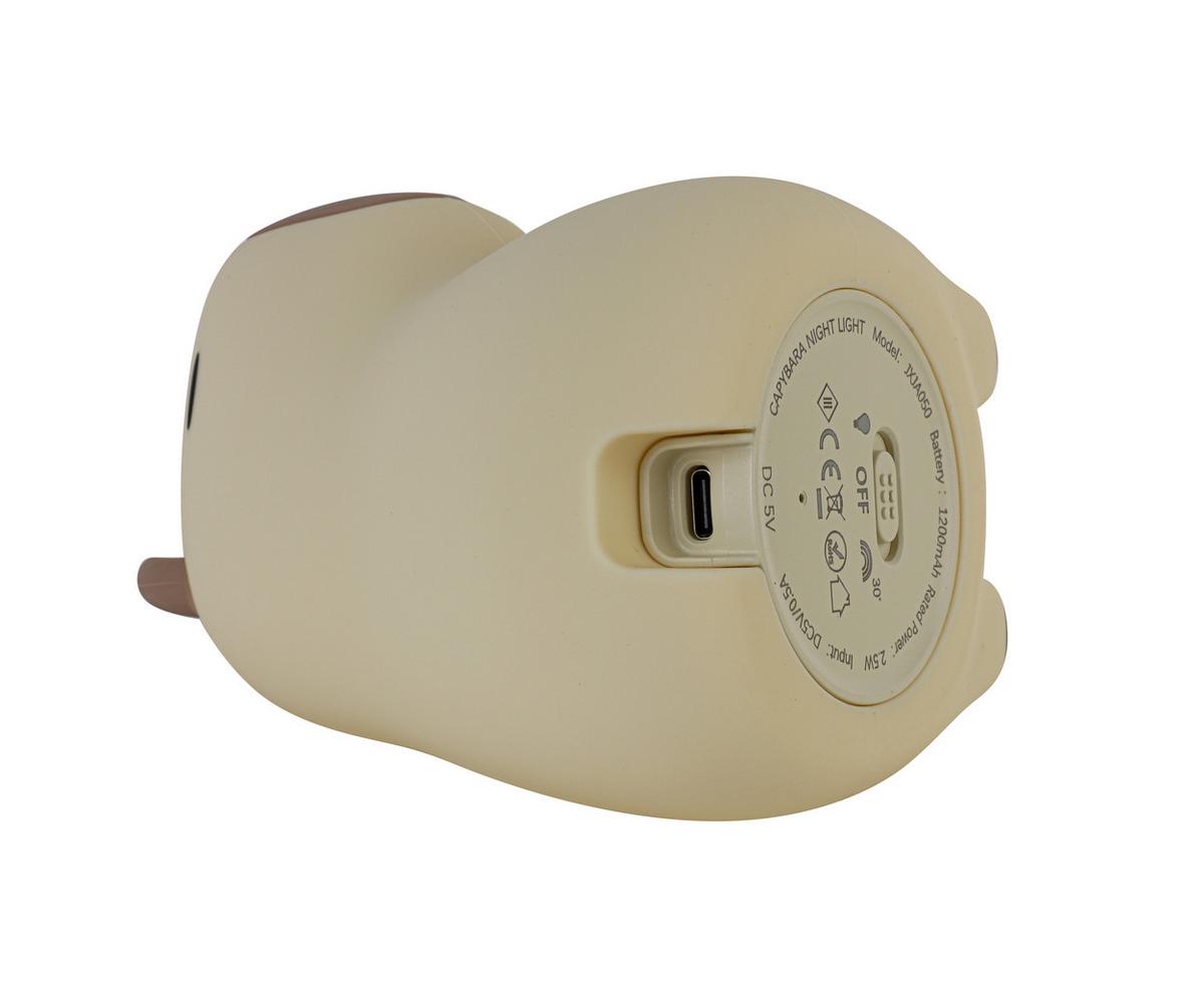 Nachtlicht Capybara Creme max. 2,5 Watt - Creme, MODERN, Kunststoff (9,2/11,1/9,1cm) - Mömax