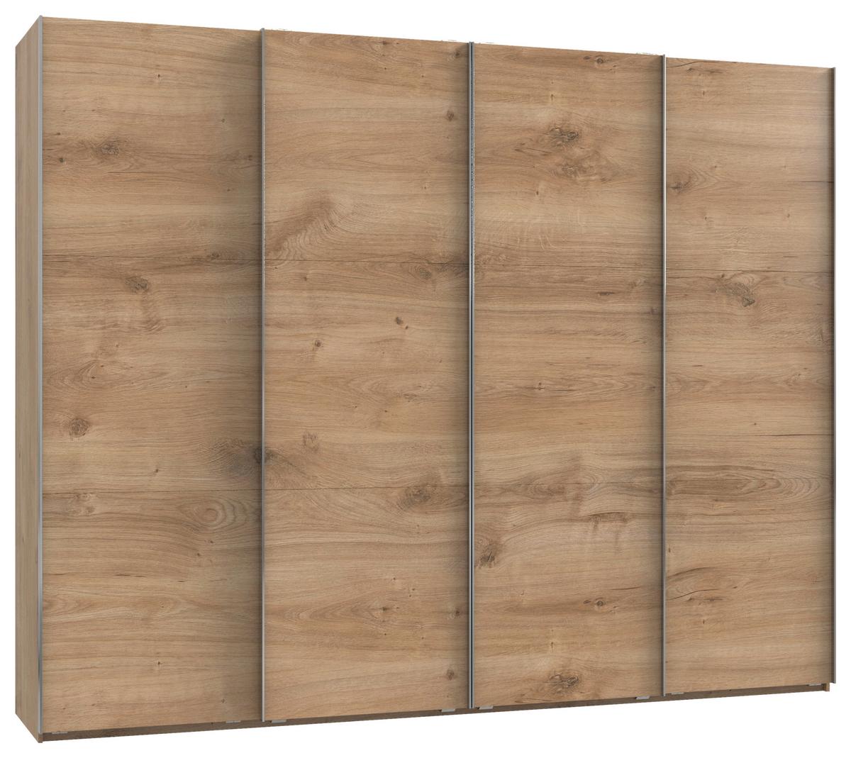 Ormar S Kliznim Vratima Level 36 A - boje hrasta/boje kroma, Moderno, drvni materijal (300/236/65cm) - Modern Living