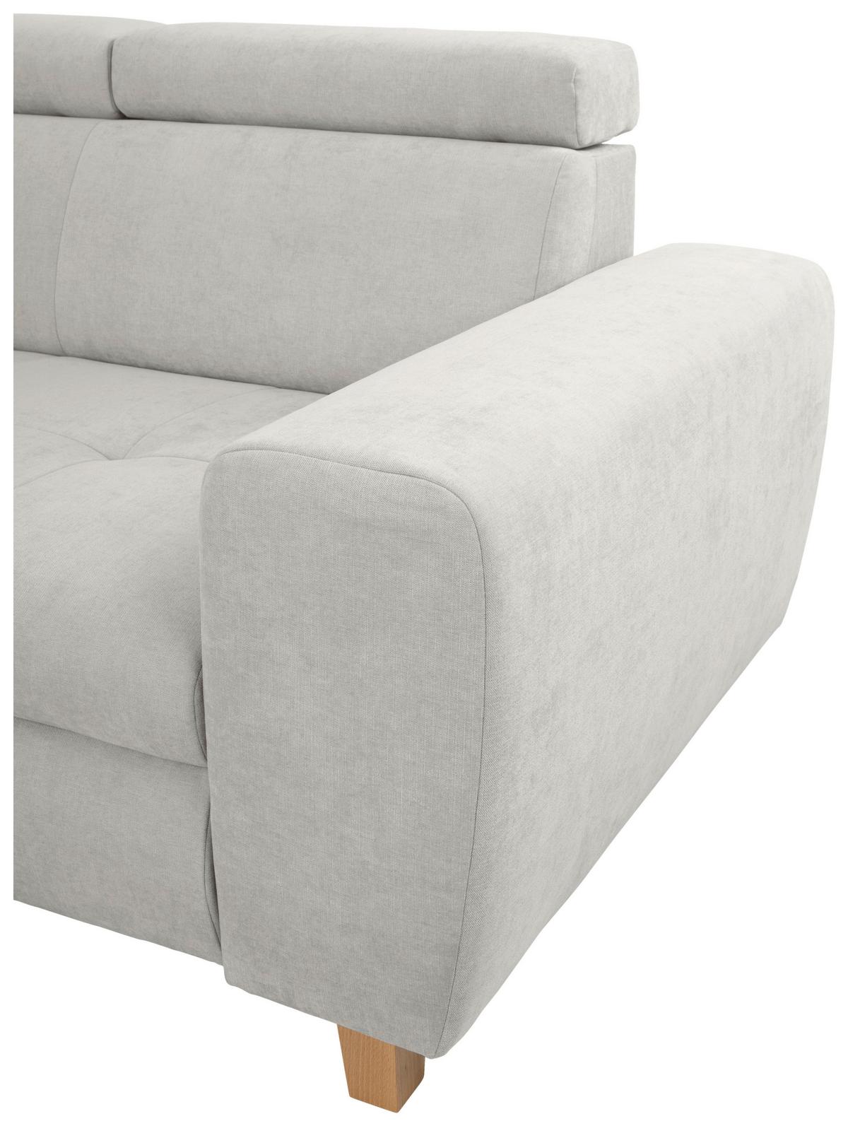 Kutna Garnitura Lugo - svijetlo siva, Moderno, drvo/metal (205/98/266cm) - Modern Living