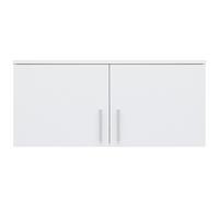 Aufsatzschrank Lasse Weiß - Weiß/Grau, KONVENTIONELL, Holz/Kunststoff (90/40/55cm) - Mömax