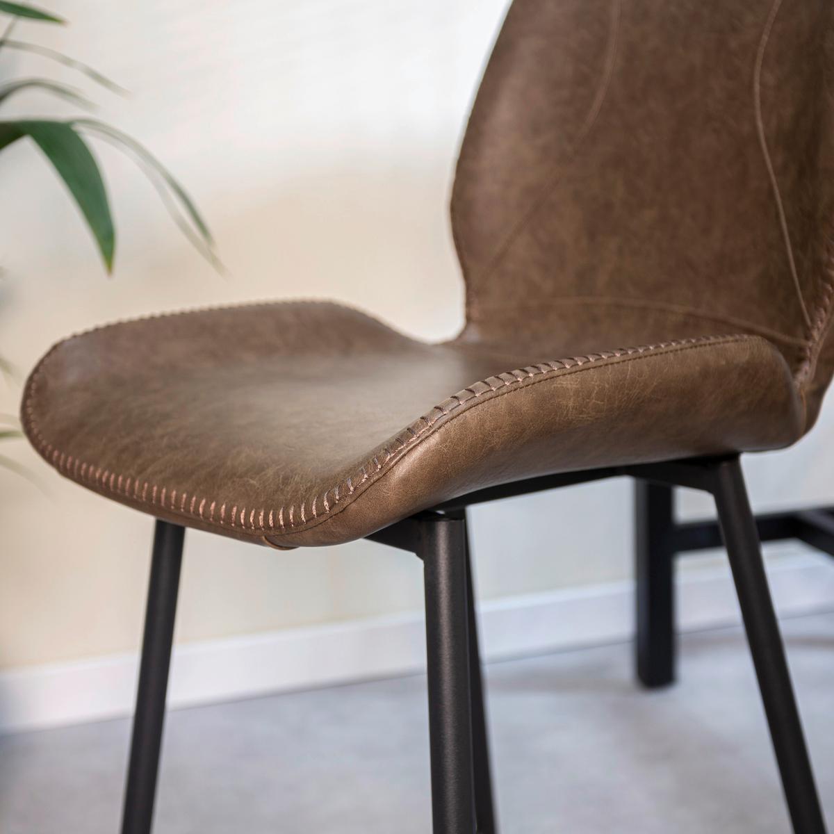 BARHOCKER-SET BARRON - Graubraun/Schwarz, KONVENTIONELL, Kunststoff/Textil (47/99/55cm) - MID.YOU