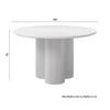 MATBORD KIANO - cremefärgad/naturfärgad, Modern, trämaterial/trä (130/75cm) - Bessagi Home