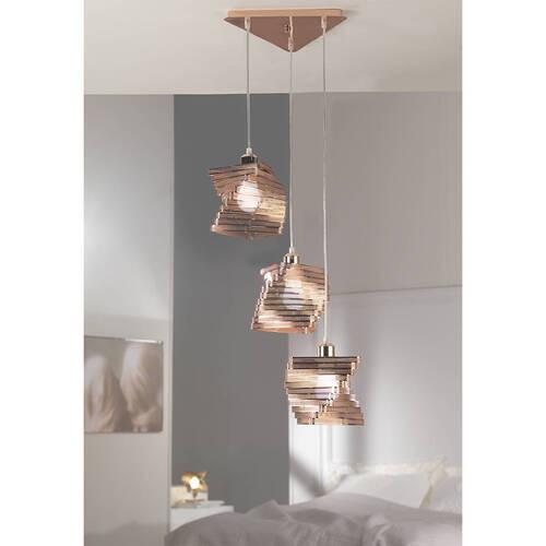 Hängeleuchte Rame Kupferfarben max. 22 Watt - Kupferfarben, Design, Metall (44/120cm)