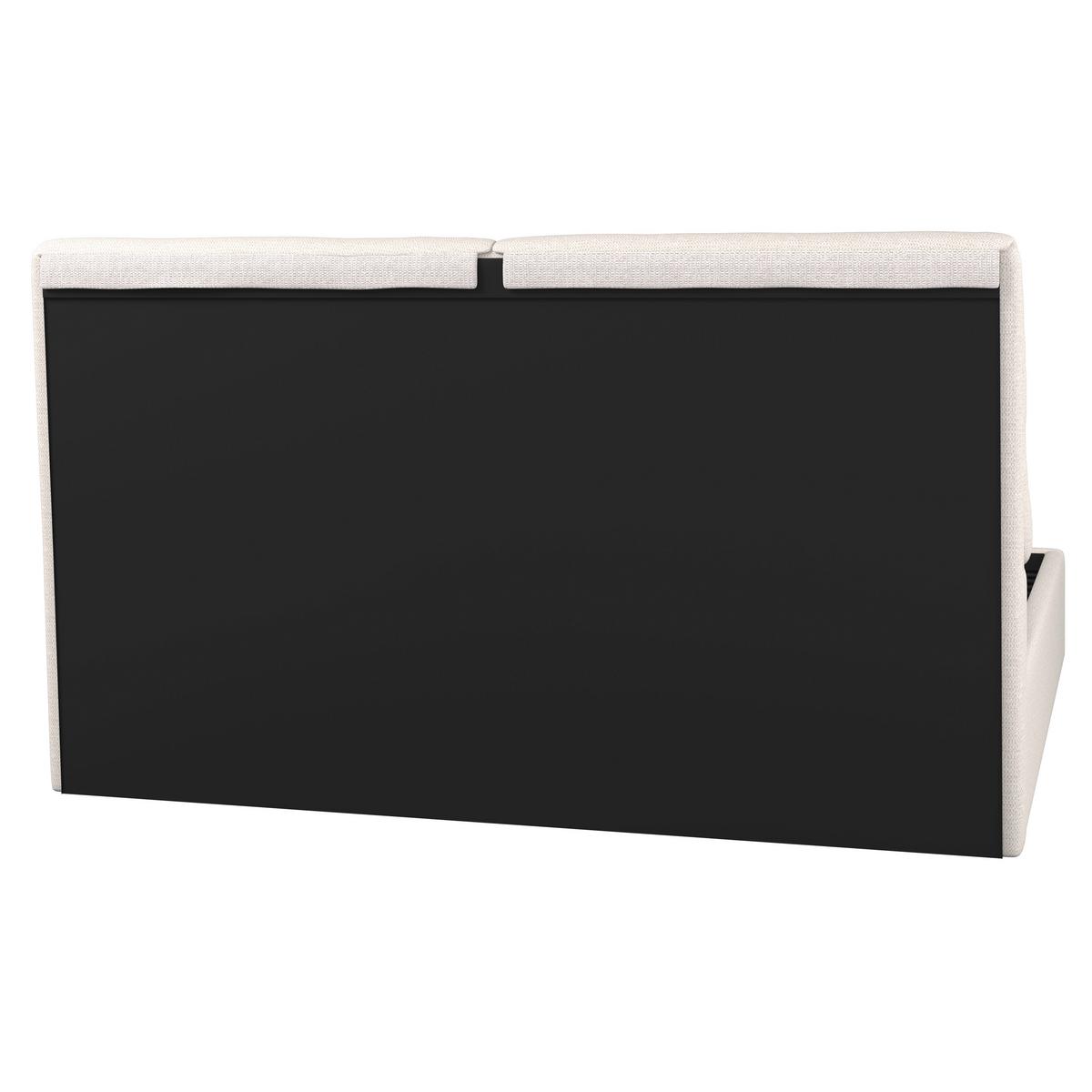 Polsterbett Perla Beige ca. 180x200 cm - Beige/Schwarz, MODERN, Holz/Kunststoff (180/200cm) - Bessagi Home