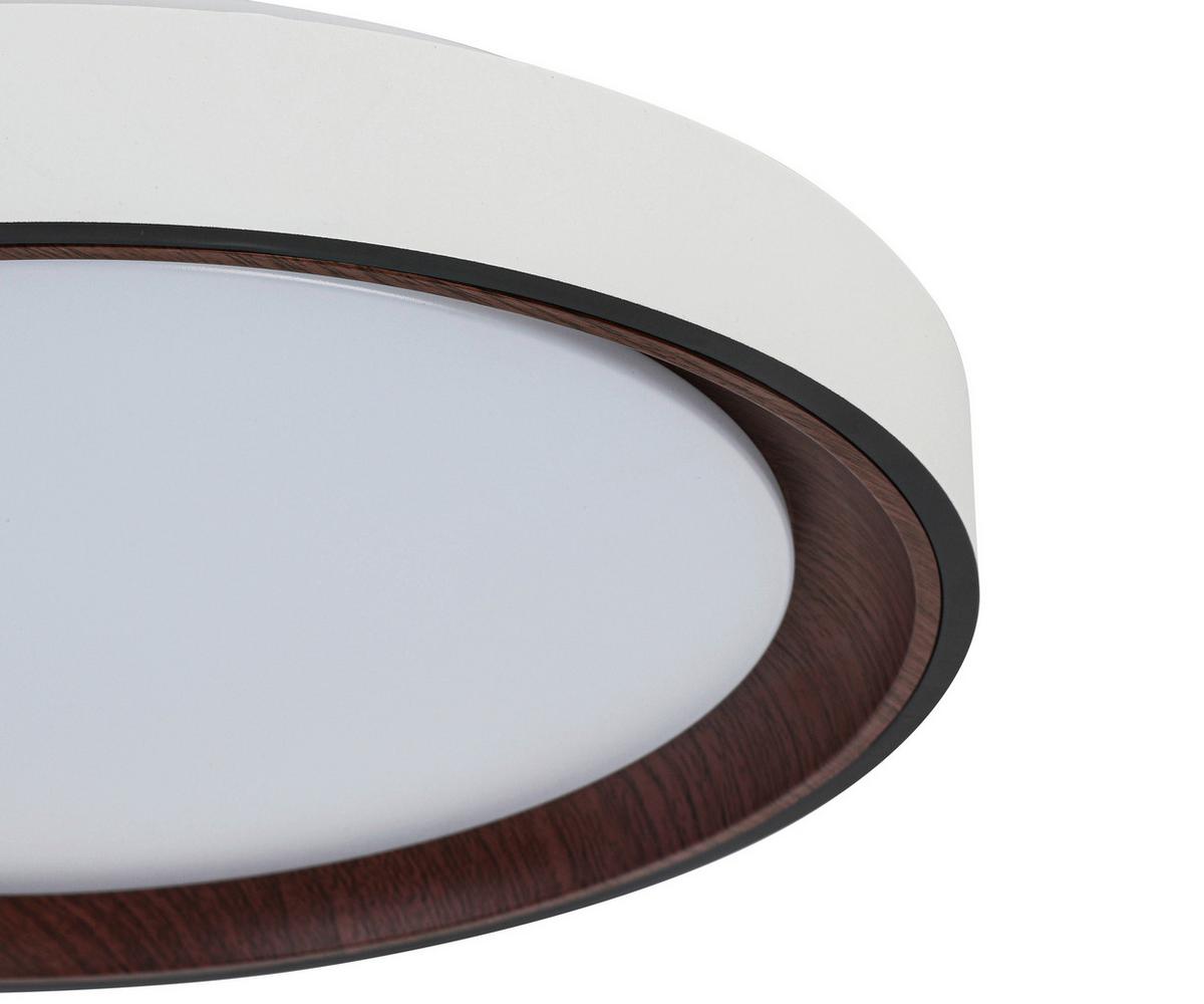 LAMPA SUFITOWA TINA - czarny/biały, Trend, tworzywo sztuczne/metal (40/7cm) - Novel