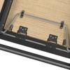 UTDRAGBART BORD AMADO - svart/ekfärgad, Modern, metall/trämaterial (160-200/90/76cm) - Bessagi Home