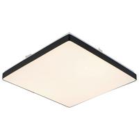 LED Mennyezeti Lámpa Jannek 33/33cm - fekete, Modern, műanyag/fém (33/33/5cm) - Premium Living