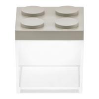 POJEMNIK KUCHENNY AGNETO - szarobrązowy/przezroczysty, tworzywo sztuczne (10/10/10,5cm)