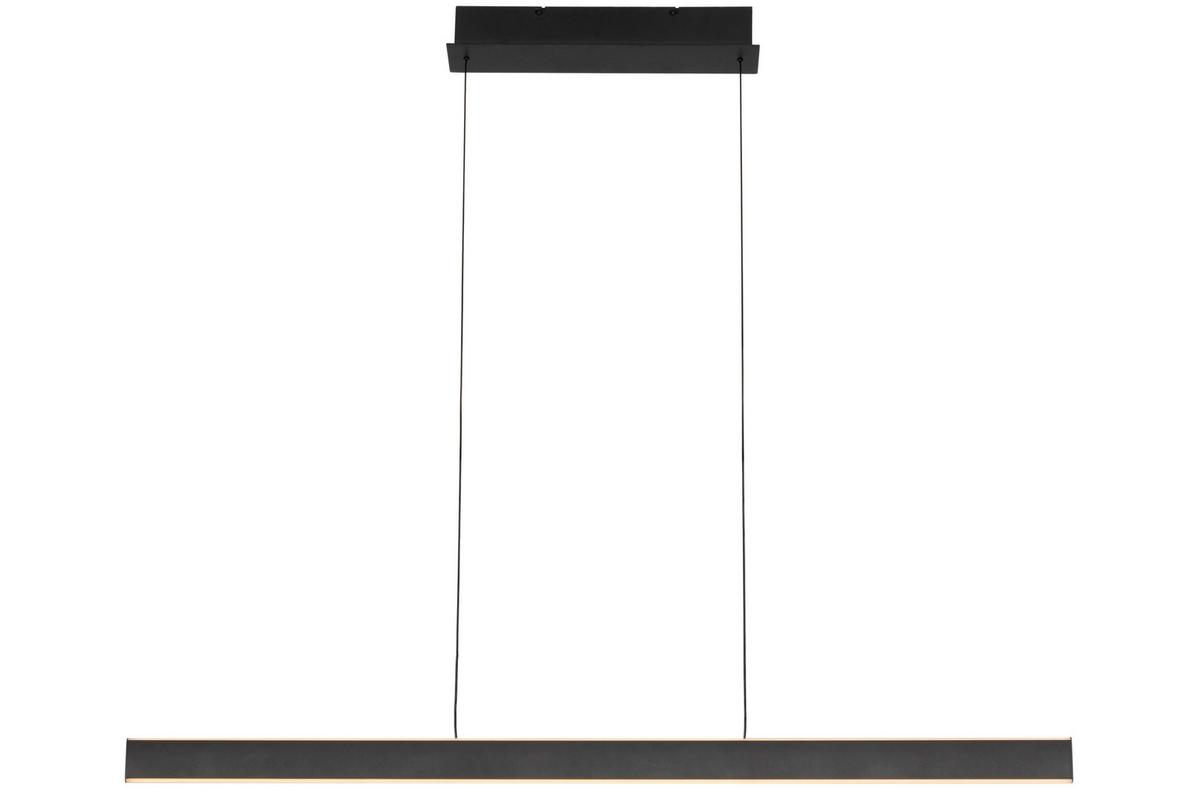 LAMPA WISZĄCA LED KENT - czarny, Design, tworzywo sztuczne/metal (118/10/170cm) - Dieter Knoll