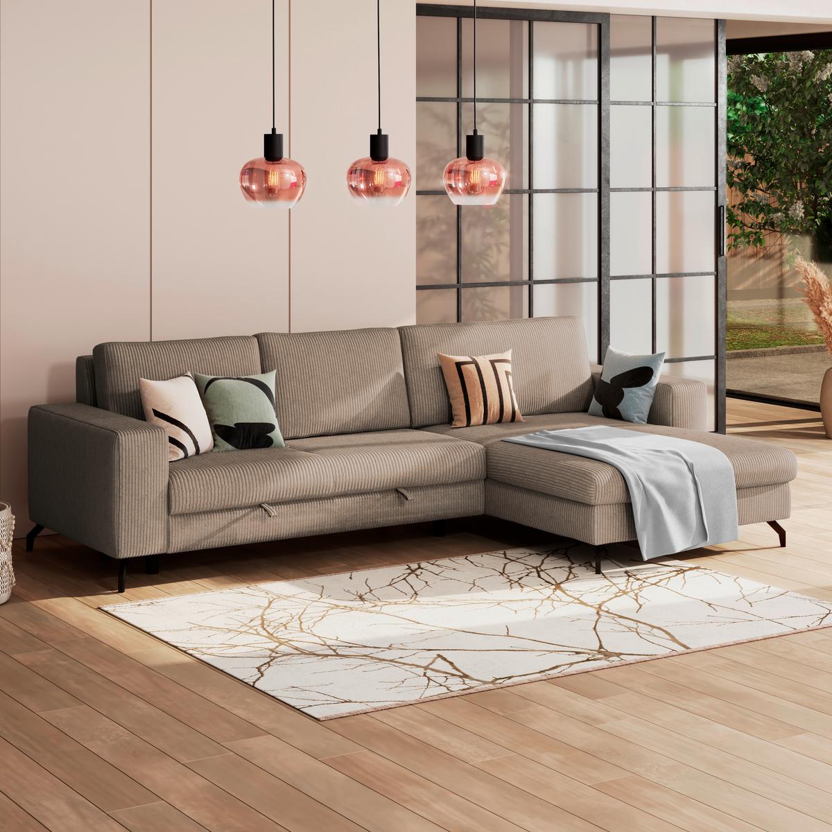 Coltar CLOUD - bej, Trend, textil (290/178cm) - Modern Living