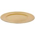 Dekoteller Milan Gold - Goldfarben, Kunststoff (33cm) - Mömax modern living