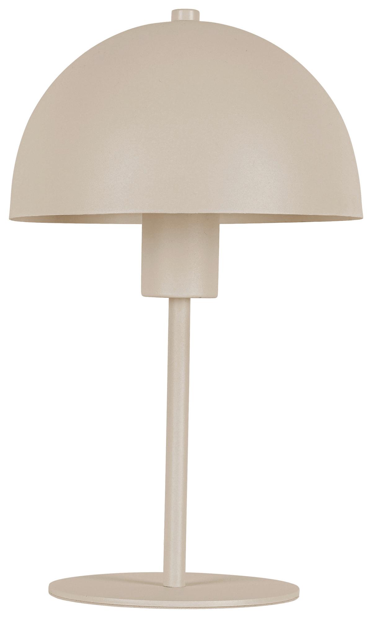Tischleuchte Jertz Beige max. 25 Watt - Beige, KONVENTIONELL, Kunststoff/Metall (18/18/30cm) - Mömax