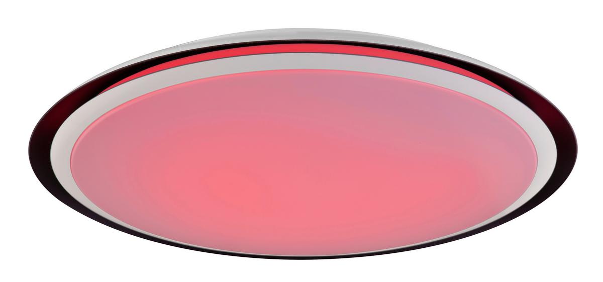 LED-Deckenleuchte Xaver max. 40 Watt - Opal/Schwarz, Kunststoff/Metall (56/8,5cm)