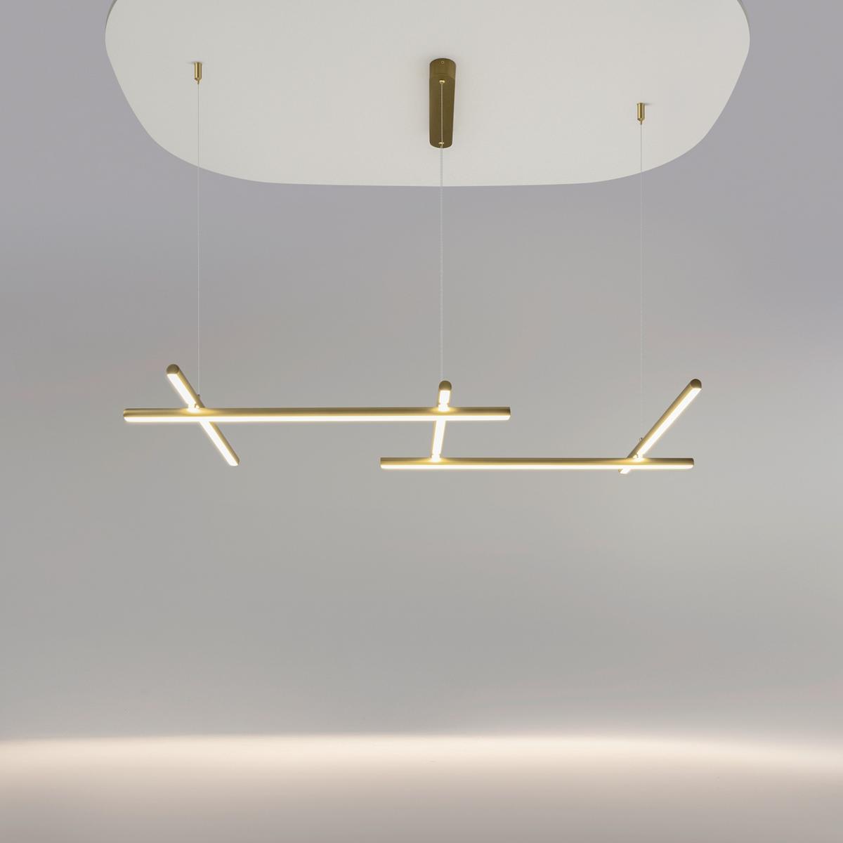Pendelleuchte Mod278pl-L50g3k - Goldfarben, Design, Metall (54.3/310/121.4cm) - MAYTONI