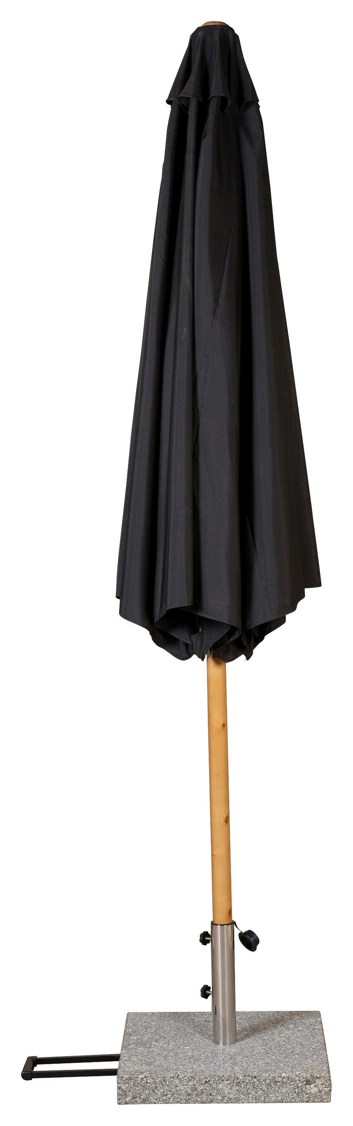 Sonnenschirm Ixos ca. 300x244 cm Schwarz - KONVENTIONELL (300/244cm) - Gardenson