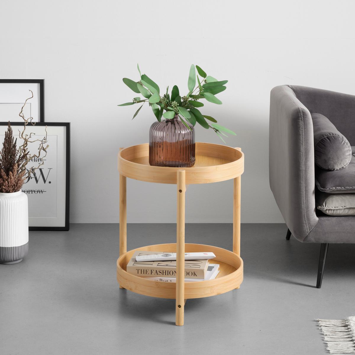 Beistelltisch Viva - Naturfarben, Natur, Naturmaterialien/Holzwerkstoff (42,5/47/42,5cm) - Mömax