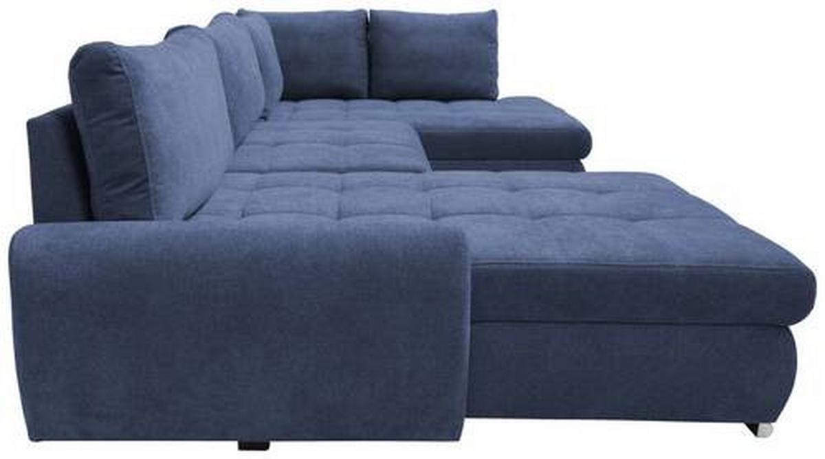 Coltar CANION - albastru închis, Design, textil (174/322/173cm) - Modern Living