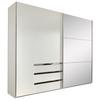 Ormar S Kliznim Vratima Level 36a - bijela/boje kroma, Moderno, staklo/drvni materijal (200/216/65cm) - Modern Living