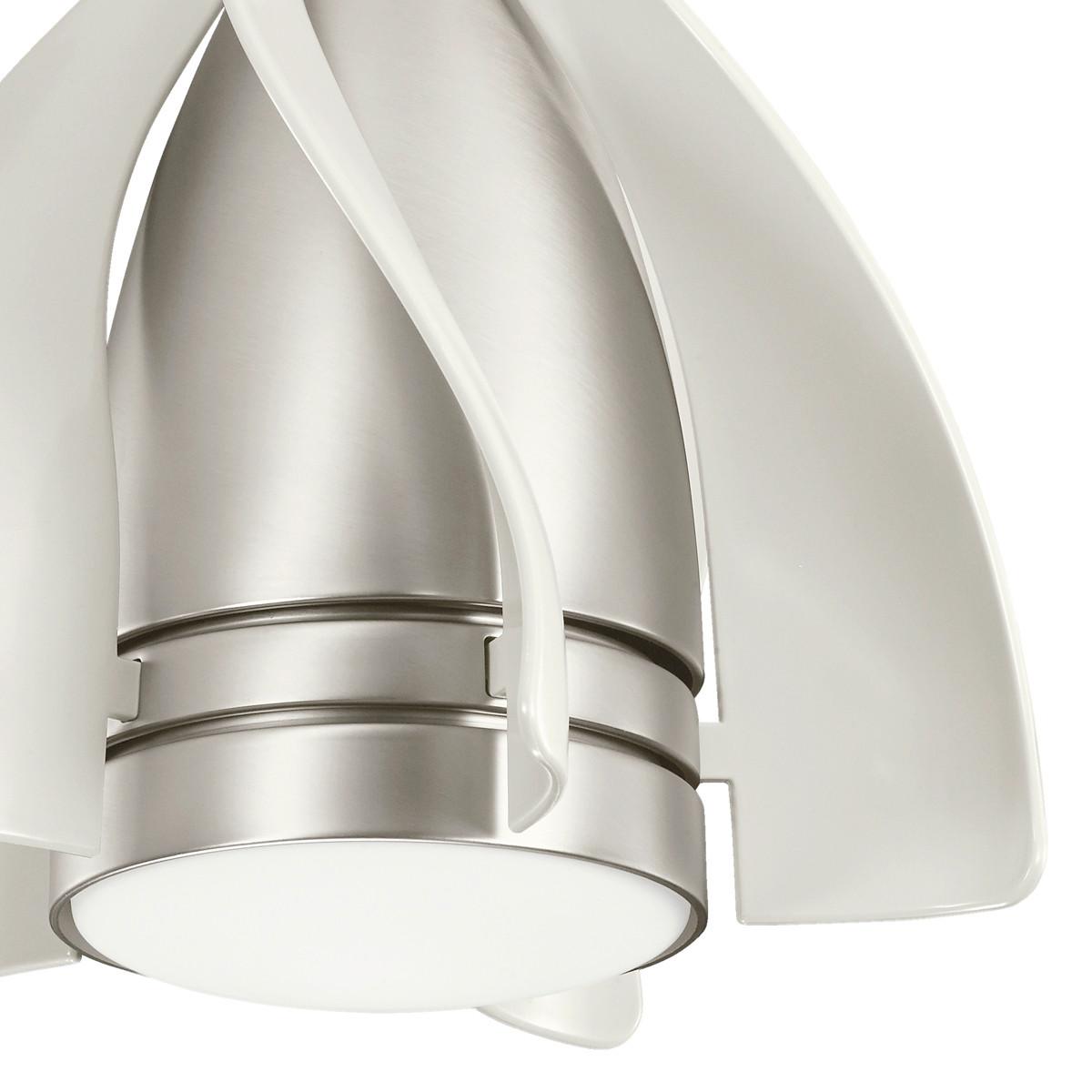 Stropni Ventilator Terna - boje nikla/boje šampanjca, Design, metal/plastika (38/50cm)