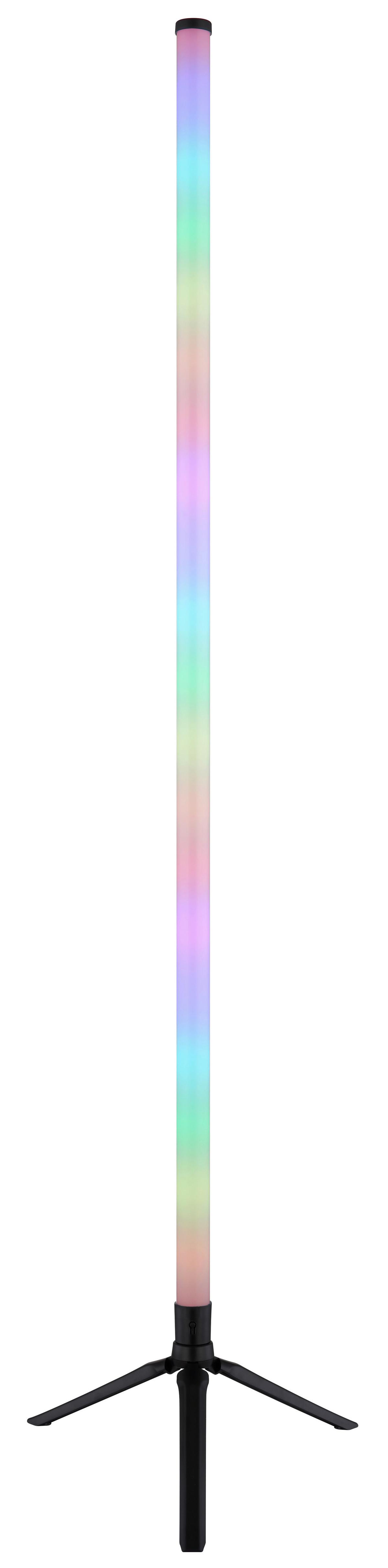 LED-Stehleuchte Farbi Opal/Schwarz max. 7 Watt - Opal/Schwarz, KONVENTIONELL, Kunststoff (37/113cm) - Mömax