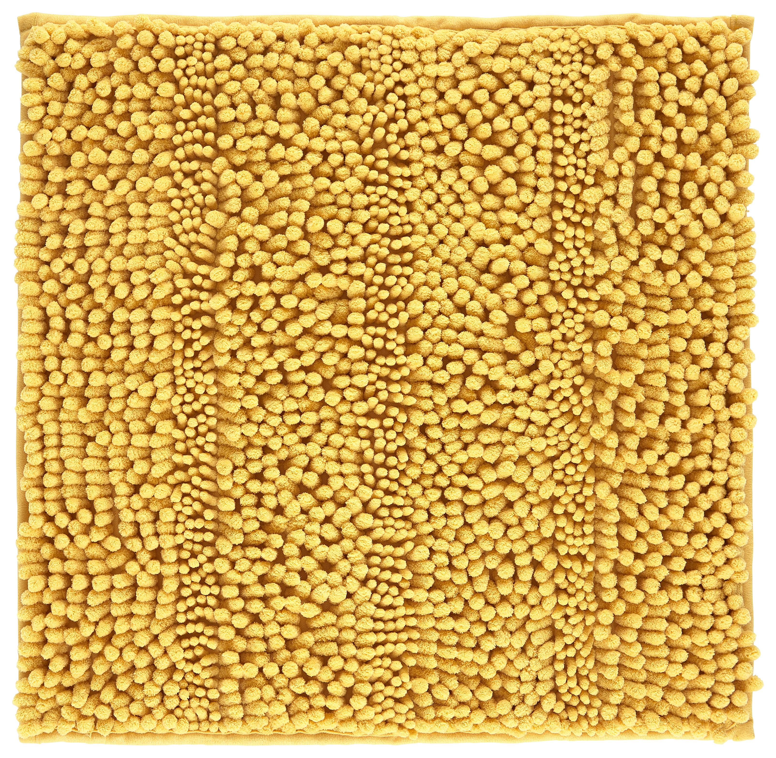 Covoraș de baie Uwe - galben, Basics, textil (50/50cm) - Modern Living