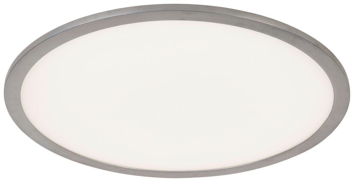 LED-Deckenleuchte Imo Silber/Weiss max. 24 Watt - Weiss/Silberfarben, Romantik / Landhaus, Kunststoff/Metall (40/5cm) - Modern Living