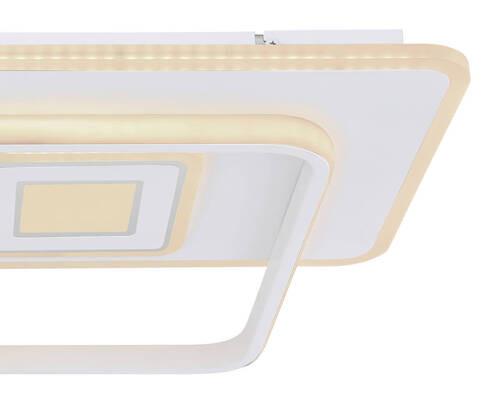 Stropna Led-svetilka Roderick, S Sijalko - barve kroma/bela, Basics, kovina/umetna masa (44/65/6cm) - Globo
