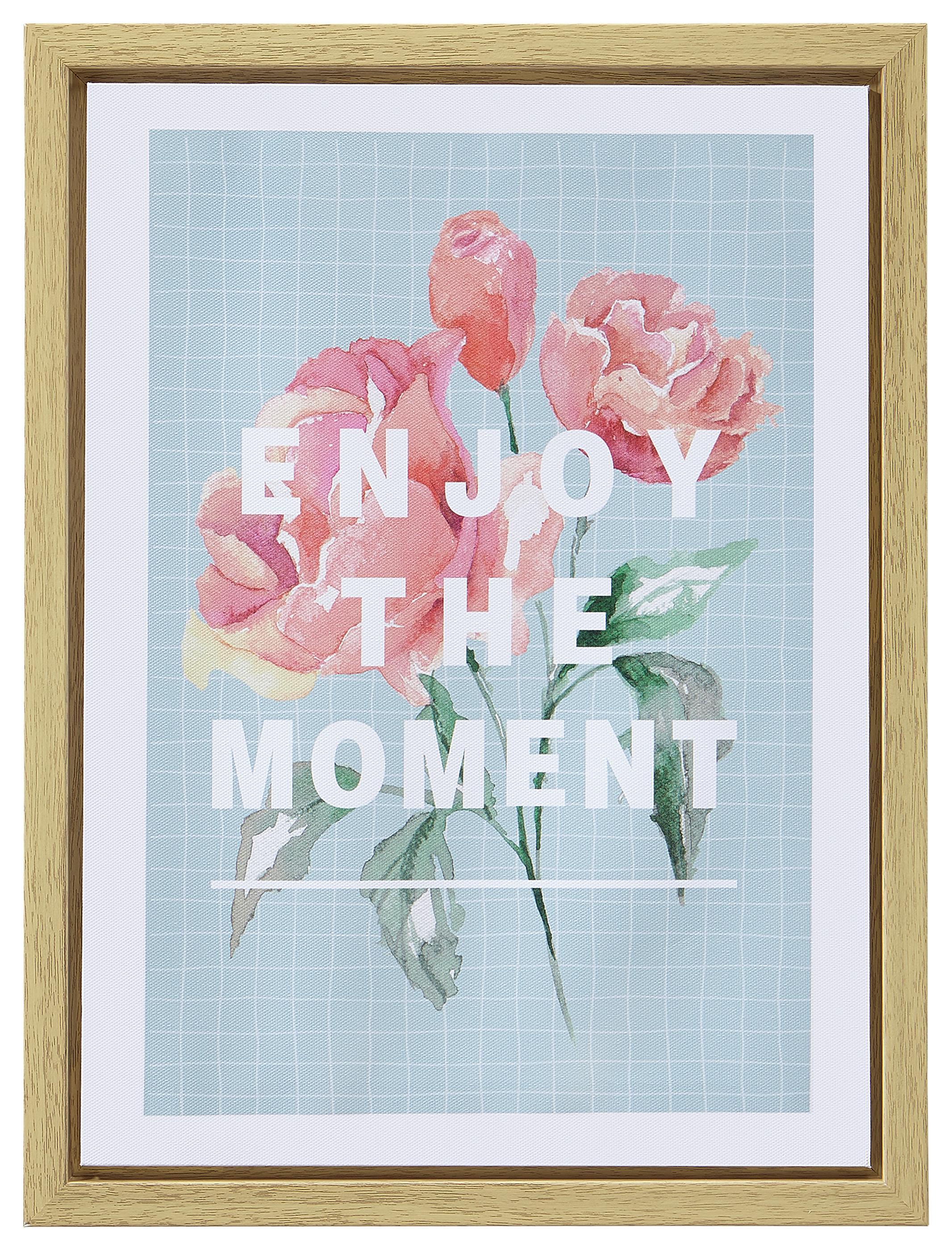 Keilrahmenbild Cherly Bunt - Multicolor/Kieferfarben, Kunststoff/Textil (30/40/2,5cm) - Mömax modern living