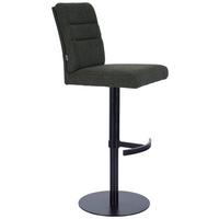 STOŁEK BAROWY ROSY - czarny/ciemnoszary, Design, metal/tkanina (42/90-115/57cm) - Novel