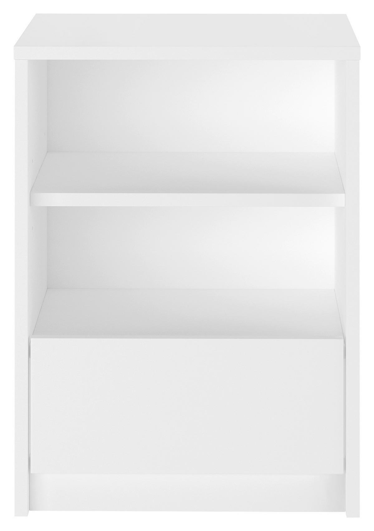 Nachtkästchen Arven Weiß - Weiß, MODERN, Holzwerkstoff (41/32,8/56,2cm) - Mömax
