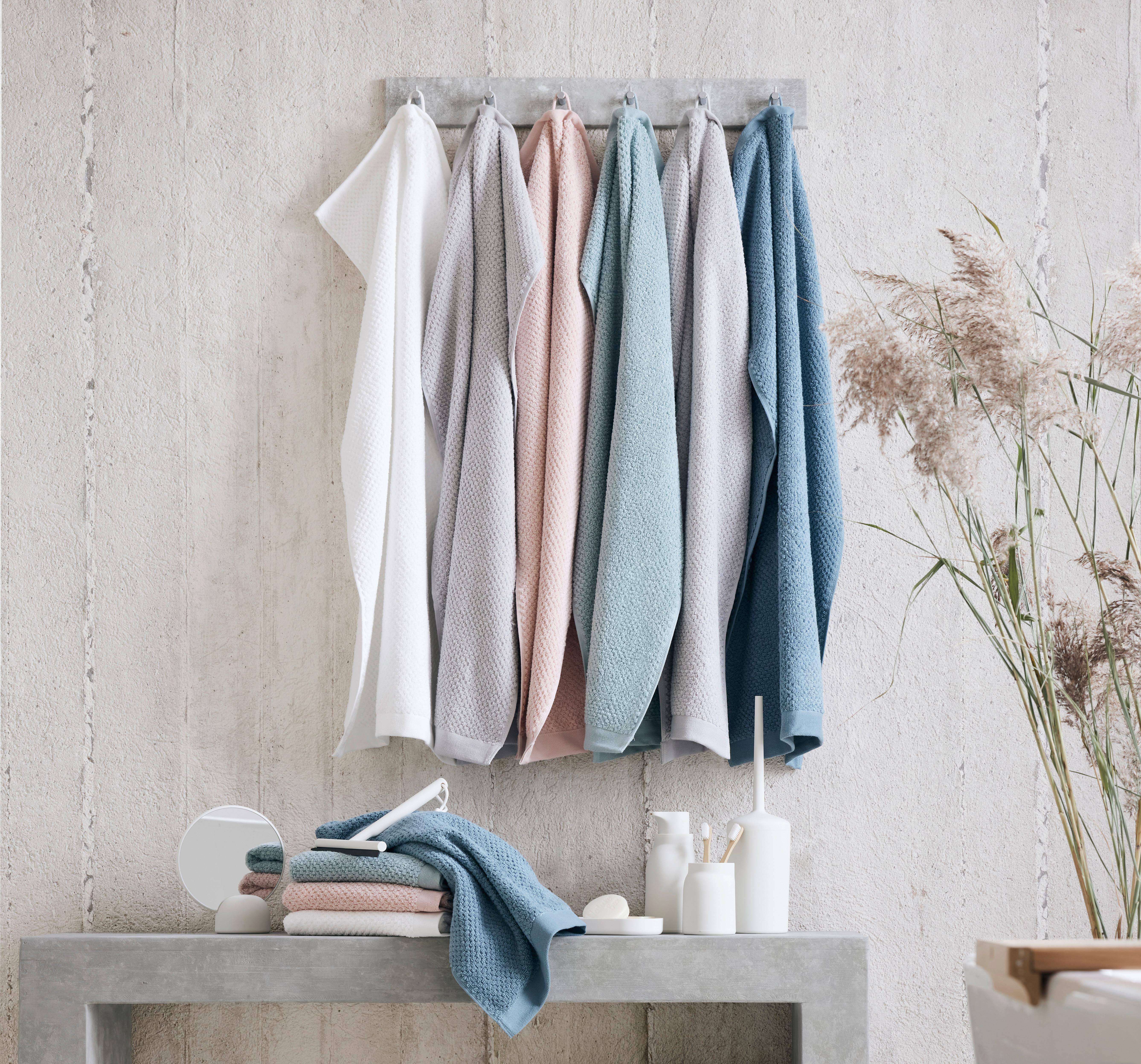 Handtuch Luise in Blau ca. 50x100cm - Blau, Konventionell, Textil (50/100cm) - Modern Living