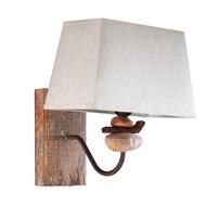 Wandleuchte Seregon Schwarz/Weiß max. 22 Watt - Schwarz/Weiß, KONVENTIONELL, Textil/Stein (30/30/27cm)