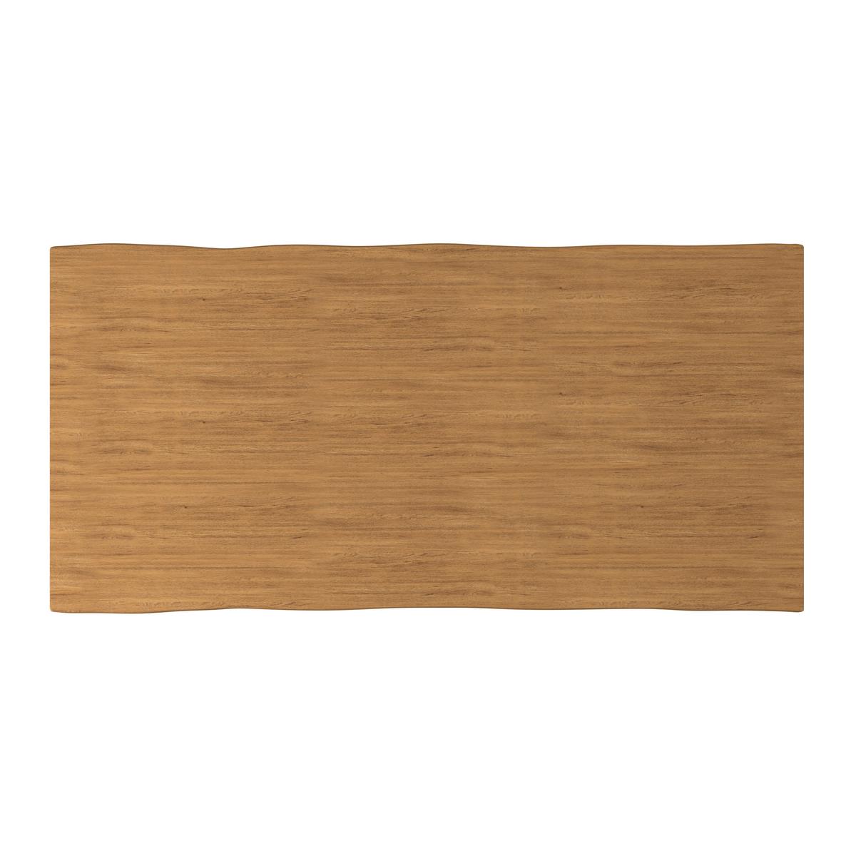 Esstisch Yola in Holz Eiche massiv ca. 200x100 cm - Eichefarben, MODERN, Holz/Metall (200/100/76cm) - Bessagi Home