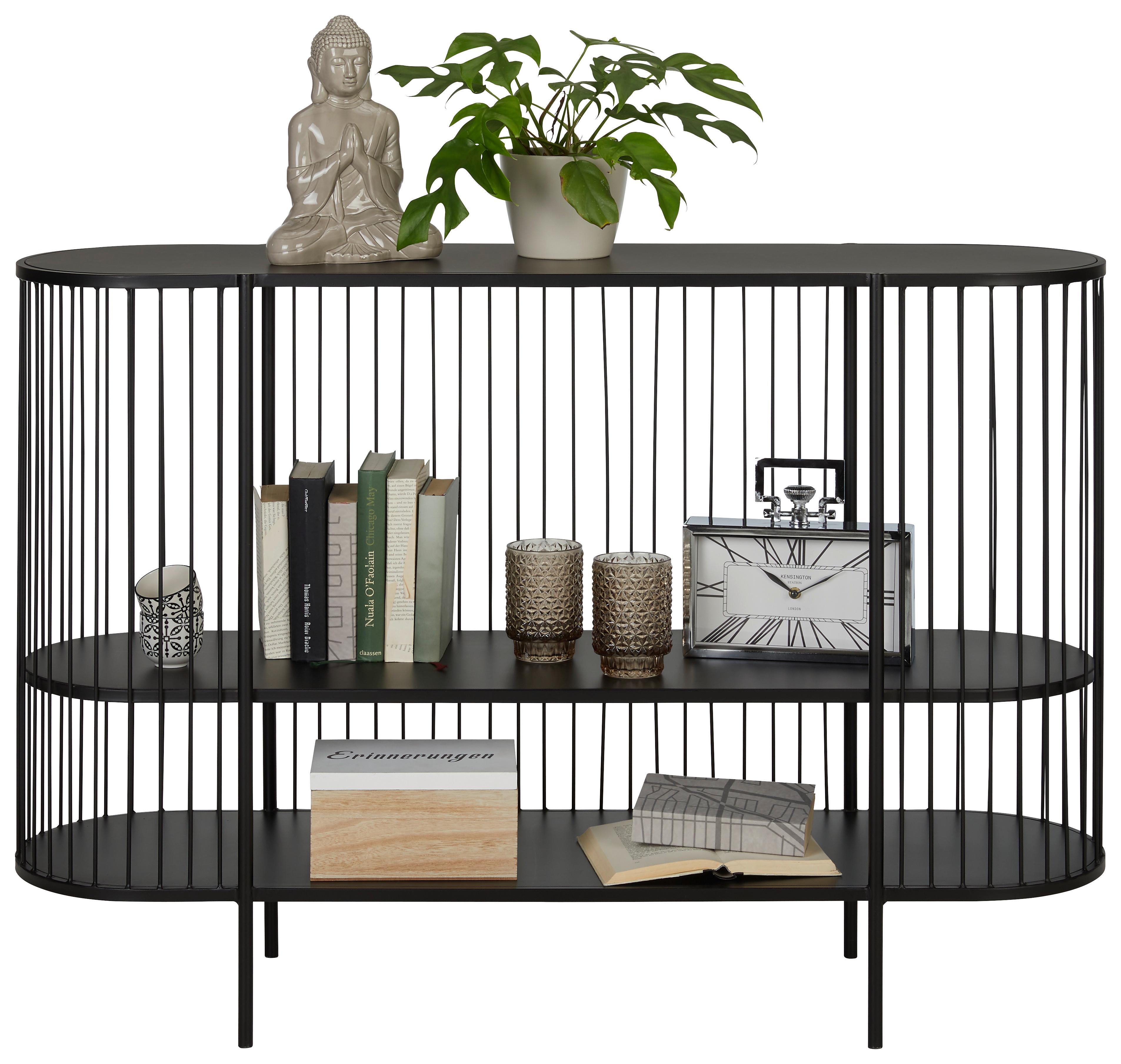 KONSOLBORD TIAGO - svart, Modern, metall (120/85/33cm) - Premium Living
