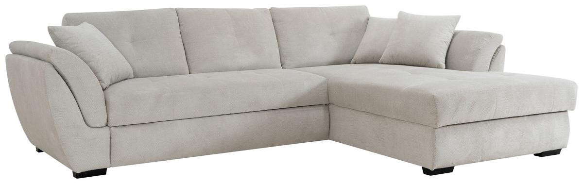 Kutna Garnitura Berisso - crna/sivo-bež, Konvencionalno, tekstil (278/187cm) - Ondega