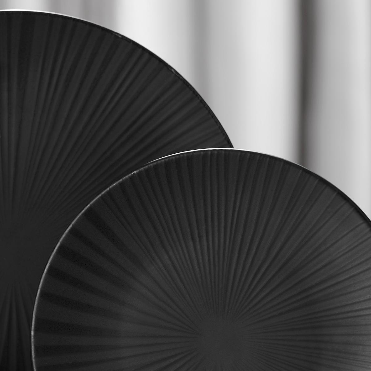 Tafelservice Black aus Steingut, 12-teilig - Schwarz, MODERN, Keramik - Premium Living