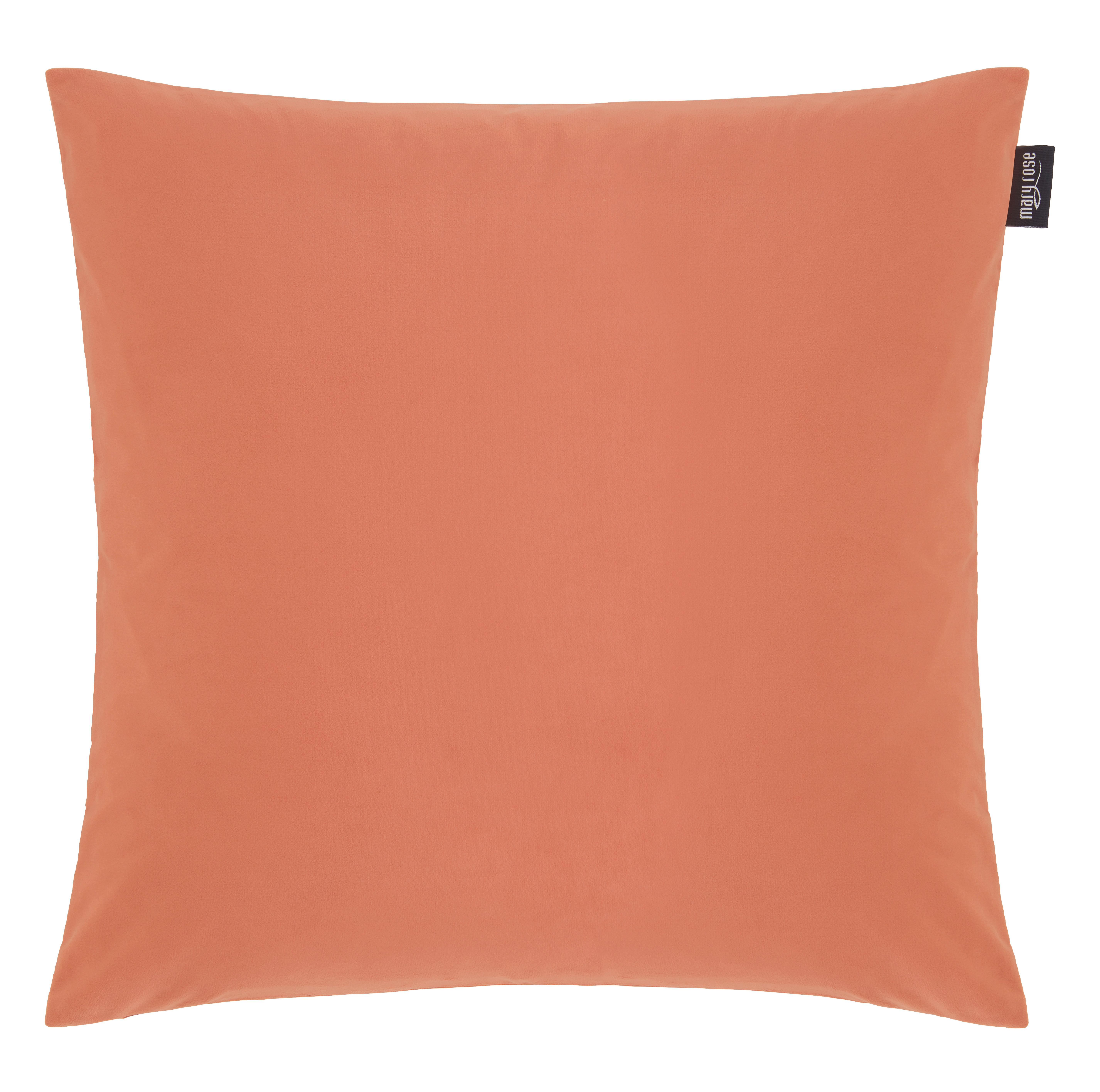 Zierkissen Olivia in Terra cotta ca. 50x50cm - Terracotta, MODERN, Textil (50/50cm) - Mary's