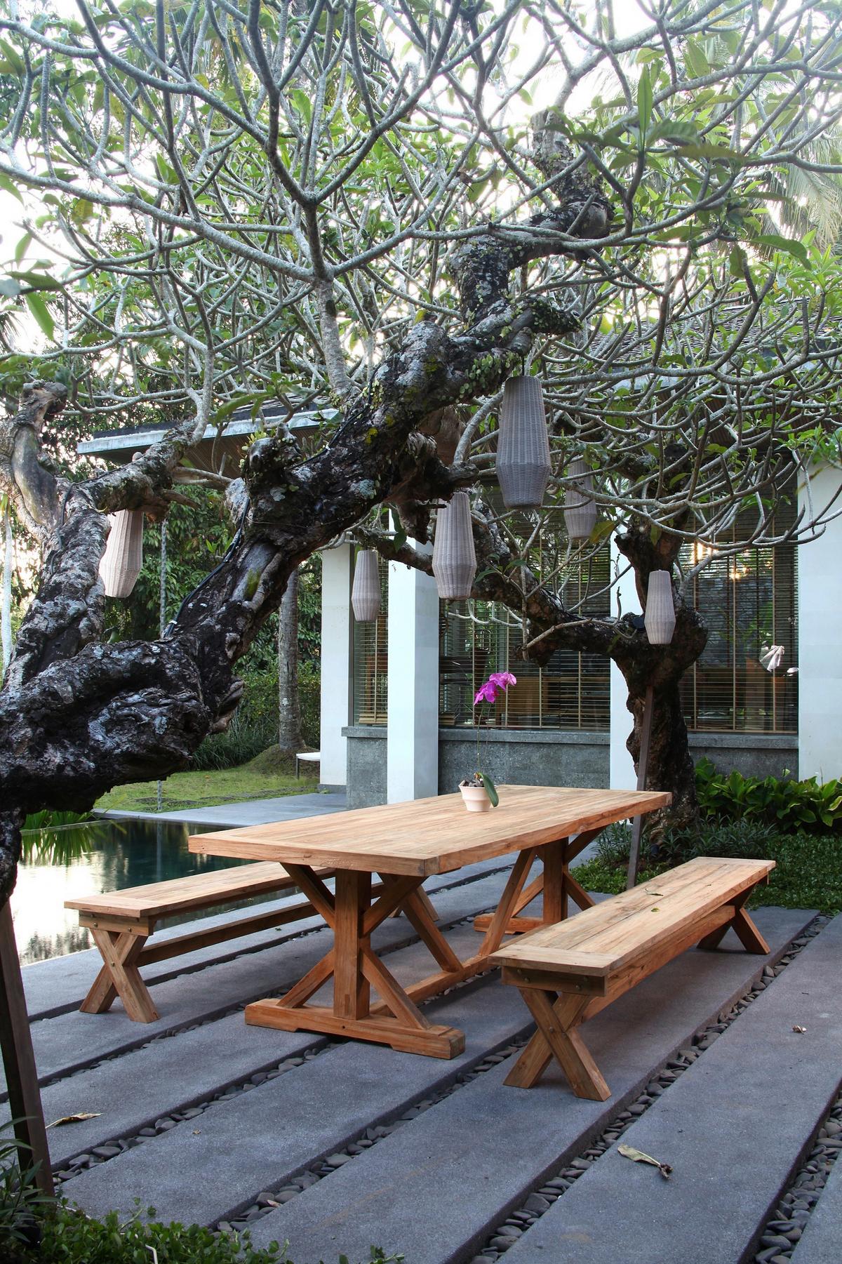 Gartentisch Kisar Teak - Braun, Basics, Holz (220,5/100/75cm) - Gardenson