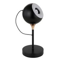 Led Stolna Svjetiljka Donovan - bijela/crni krom, Design, metal/plastika (13/28,5cm) - Globo