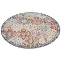 Outdoorteppich Salsa Outdoor Multicolor Ø ca. 120cm - Multicolor, KONVENTIONELL, Textil (120cm)