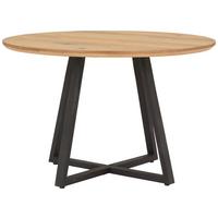 Măsuță de cafea CIRCLE - culoare natur/negru, Modern, lemn/metal (70/45/70cm) - Modern Living