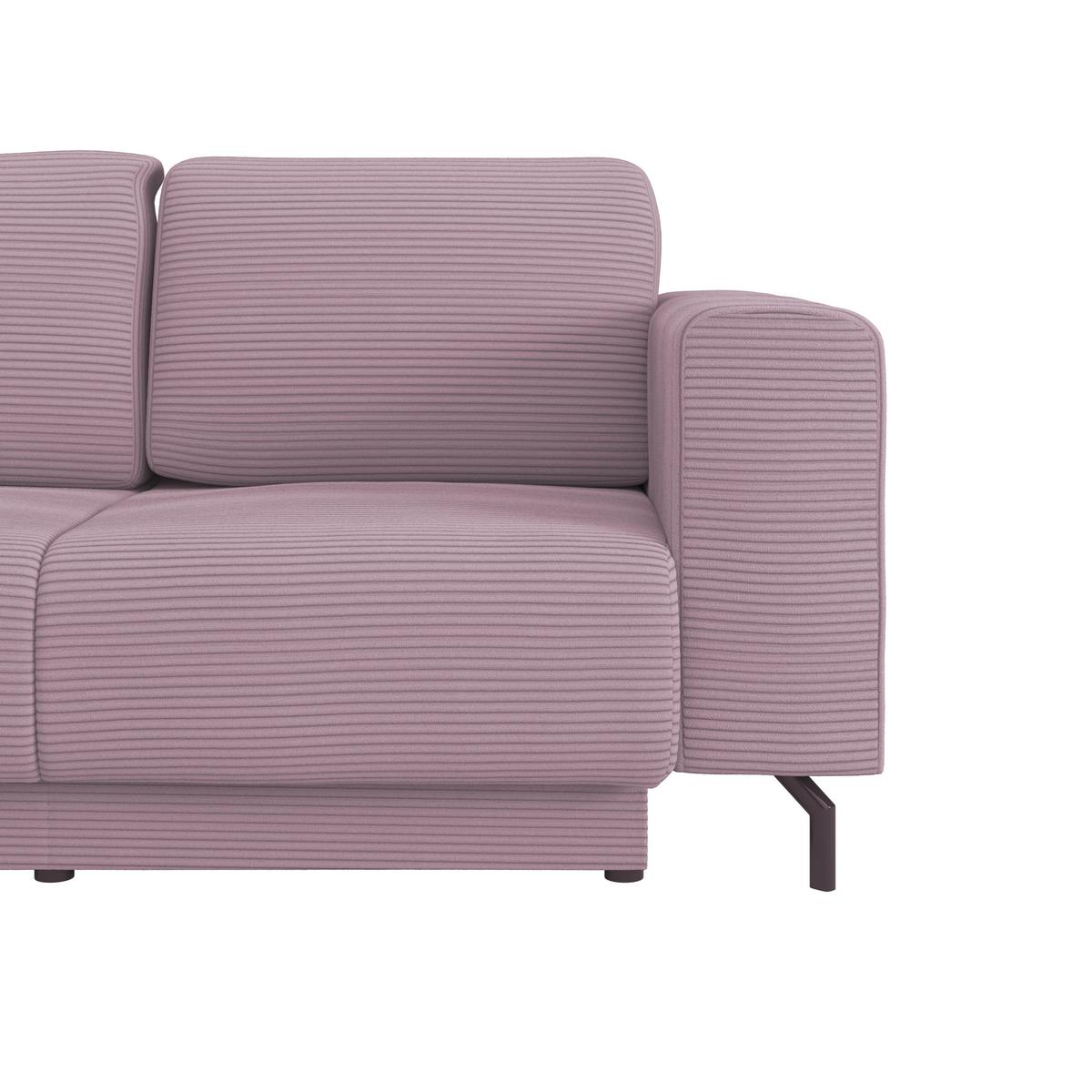 Kutna Garnitura Veni - ljubičasta/crna, Moderno, tekstil (210/272cm) - Modern Living