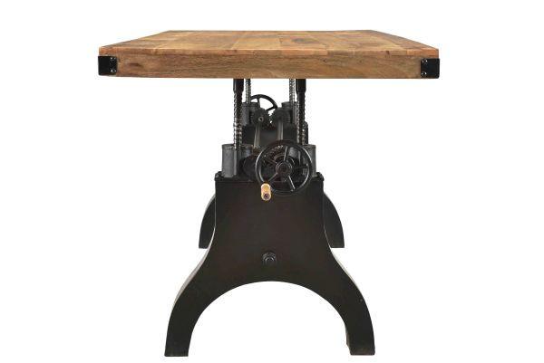 MATBORD INDUSTRIAL - svart/naturfärgad, Lifestyle, metall/trä (200/90/76cm) - Premium Living