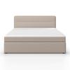 BOXSÄNG MARCO - svart/taupe, Modern, trä/textil (180/200cm) - Bessagi Home