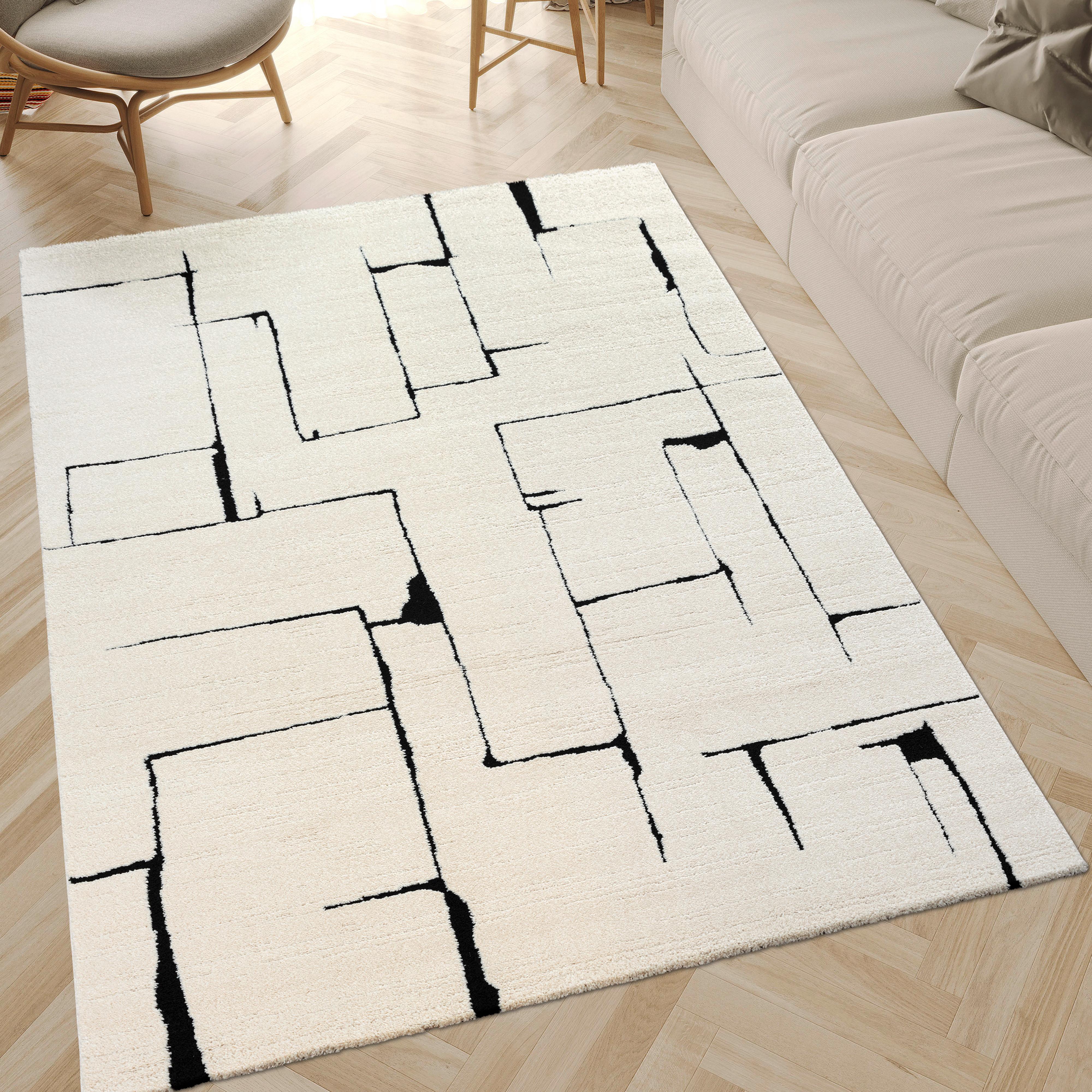 Webteppich Elio Creme ca. 80x150cm - Creme, Basics, Textil (80/150cm)