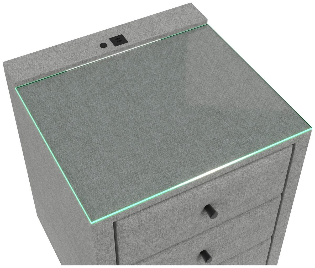Nachtkästchen Universal Taupe - Taupe, KONVENTIONELL, Holzwerkstoff/Kunststoff (48/68/45,5cm) - Premium Living