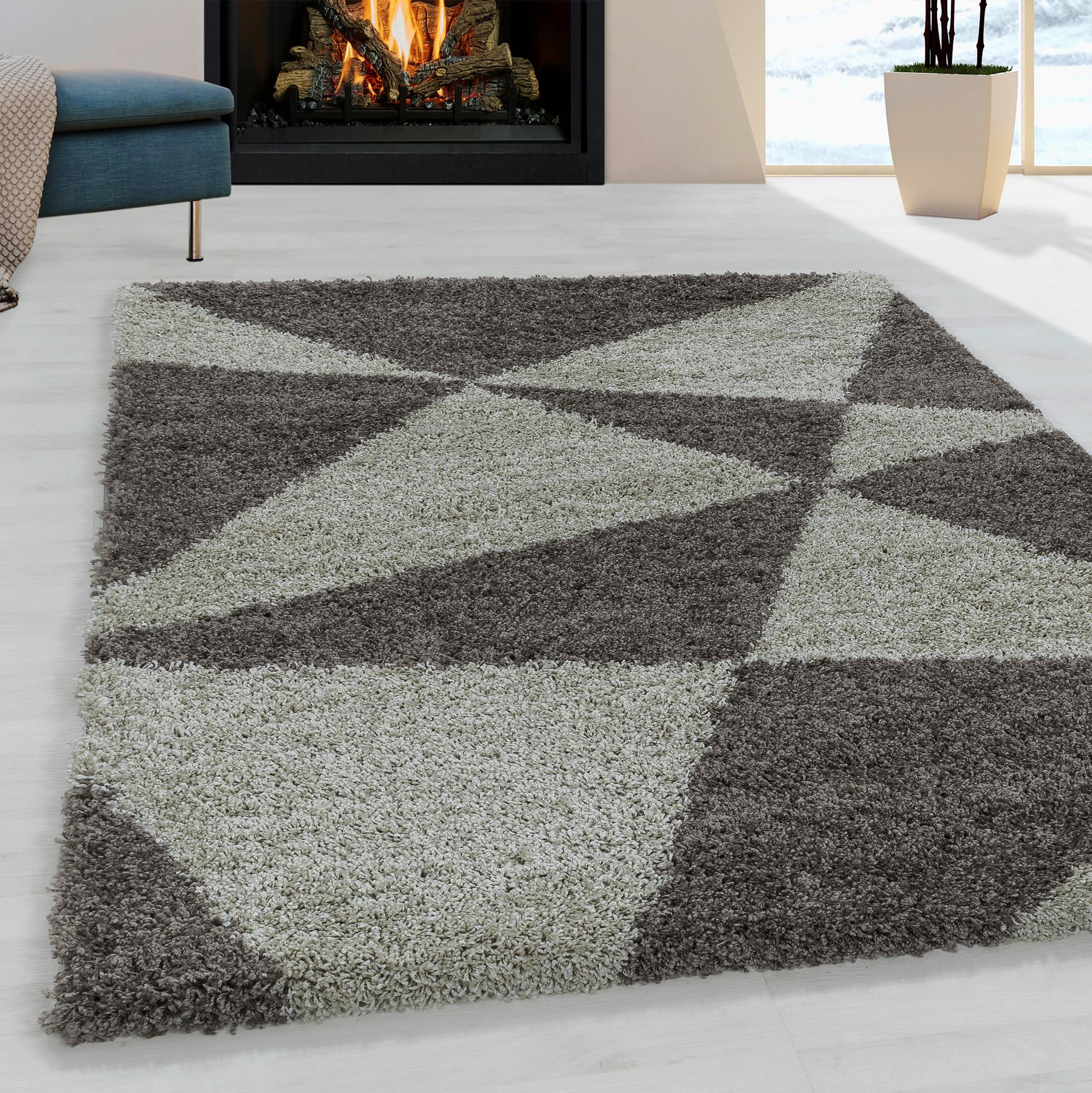 Hochflorteppich Tango Taupe ca. 140x200cm - Taupe, Design, Textil (140/200cm)