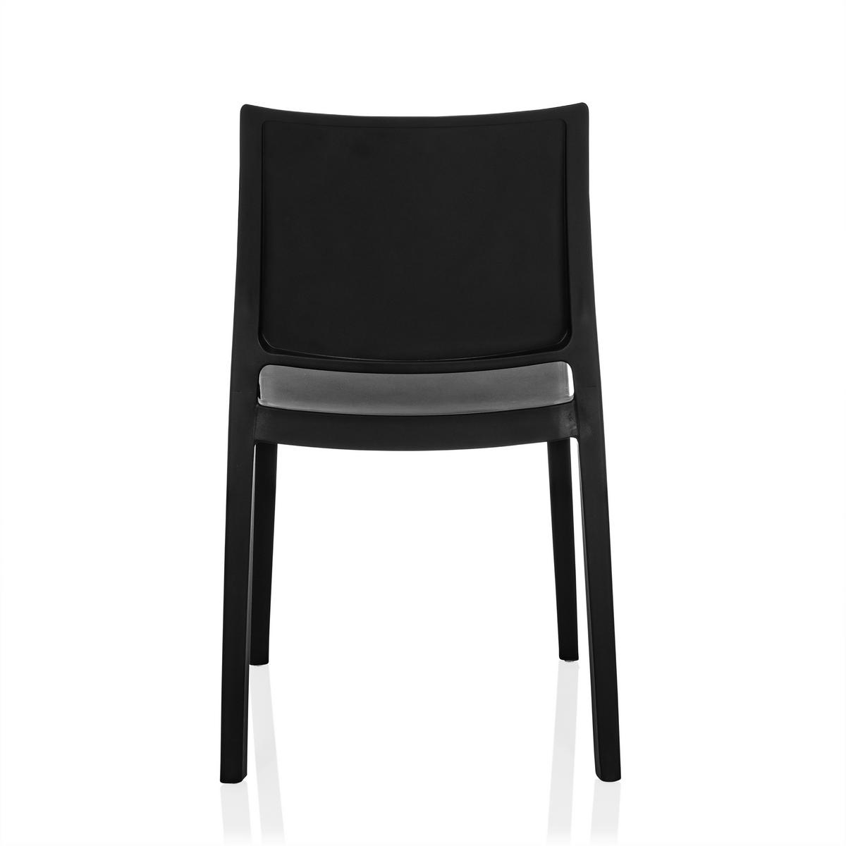 Stol T37 V, Črna - črna, Moderno, umetna masa (47/80/51cm) - MID.YOU